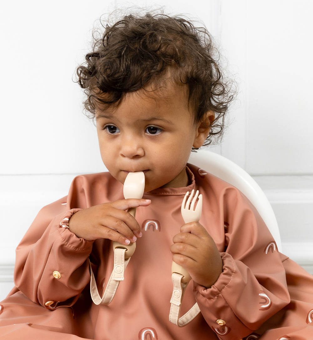 Bibado Baby Handi Cutlery Set - Fawn - 2 Pcs