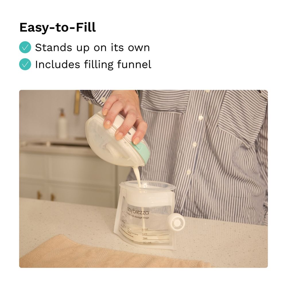 Baby Brezza - Reusable Milk Storage Bags - Pack of 10