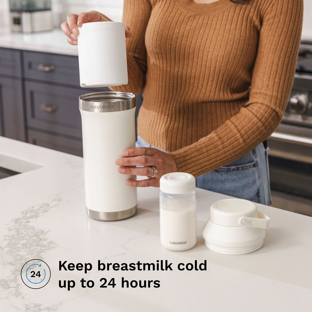 Baby Brezza - All-Day Breastmilk Cooler 600ml - Soft White