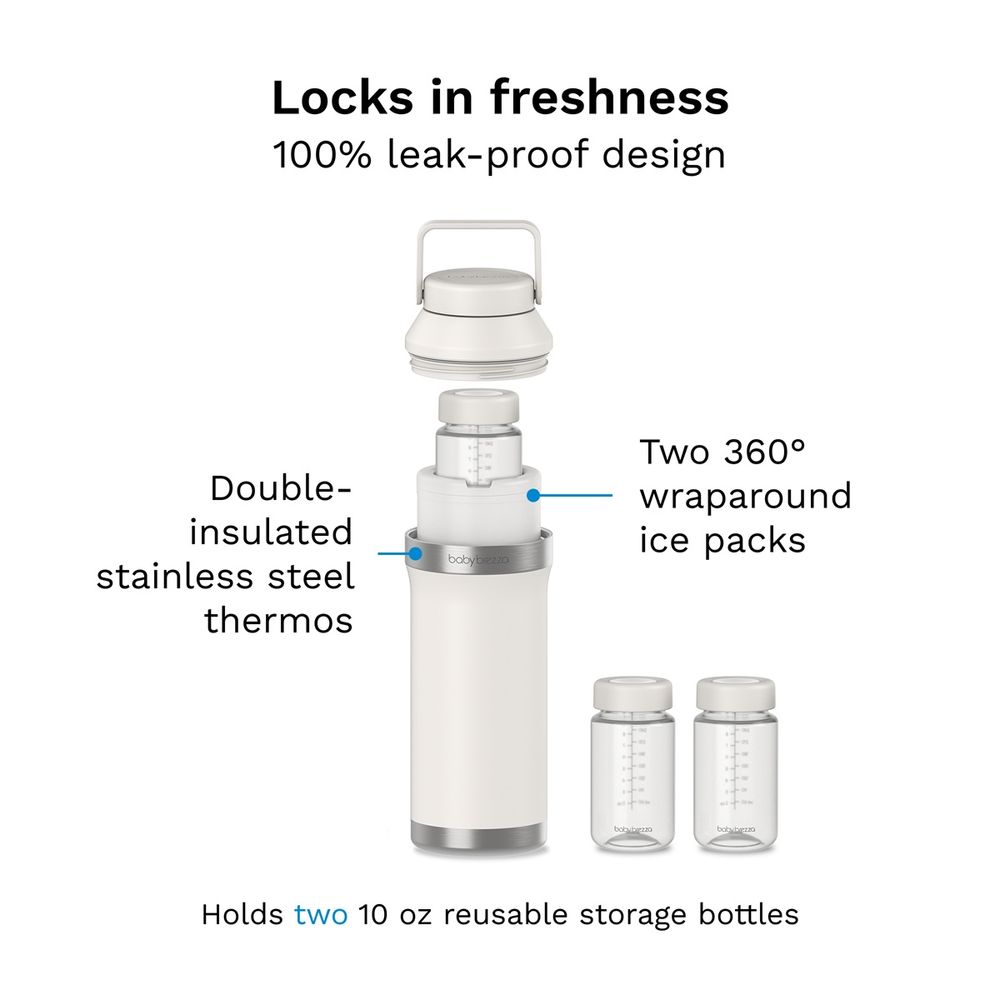 Baby Brezza - All-Day Breastmilk Cooler 600ml - Soft White