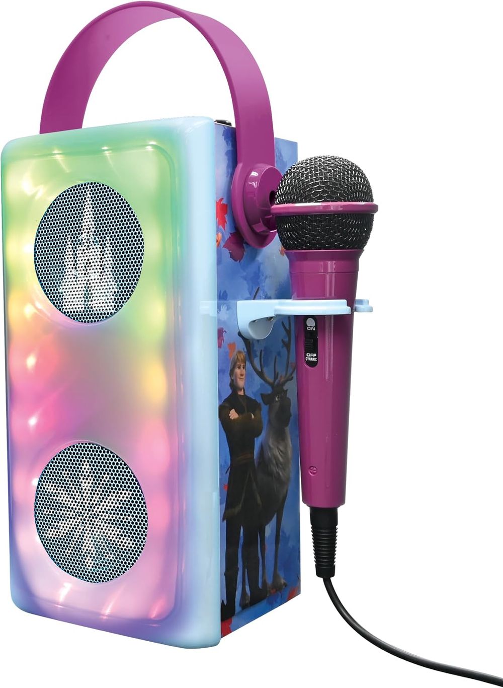 Lexibook - Disney Frozen Bluetooth Speaker With Microphone - Blue/Purple