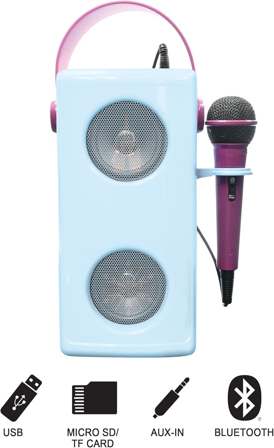 Lexibook - Disney Frozen Bluetooth Speaker With Microphone - Blue/Purple