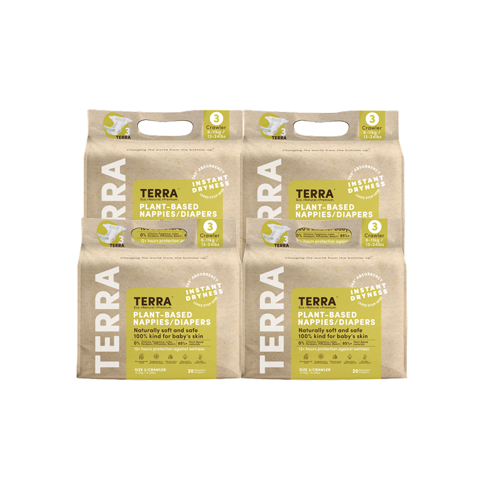 Terra - Crawler Diaper - Pack of 4 - 20s