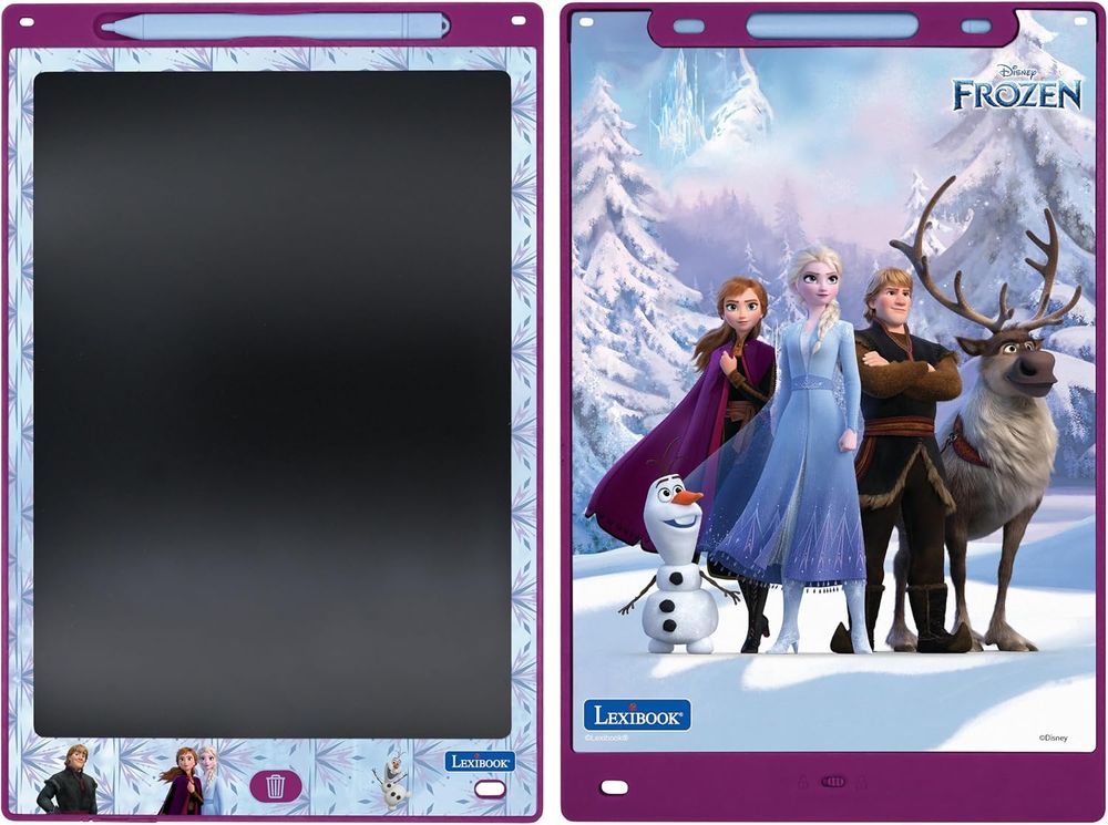 Lexibook - Disney Frozen Magic Slate Drawing Board - Purple/Blue
