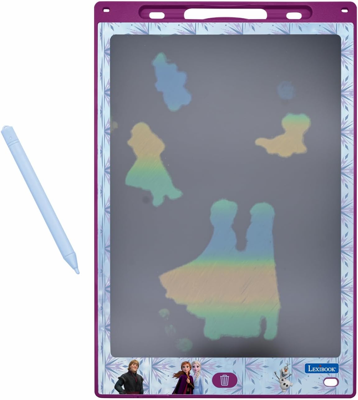 Lexibook - Disney Frozen Magic Slate Drawing Board - Purple/Blue