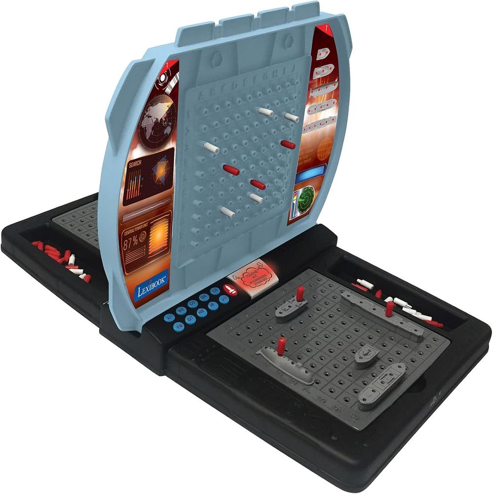 Lexibook - Electronic Talking Sea Battle Game With Lights And Sound Effects - Grey/Black