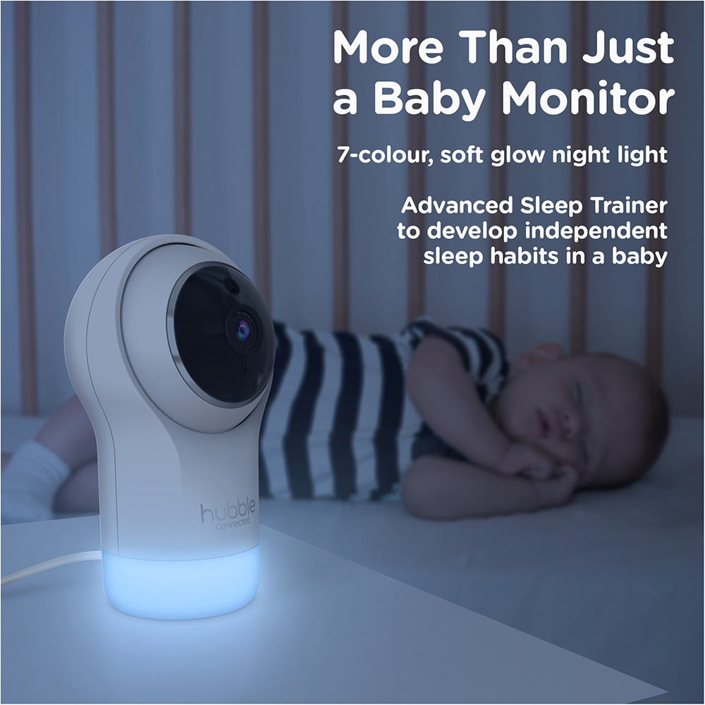 Hubble Connected Nursery Pal Glow And Enhanced - White