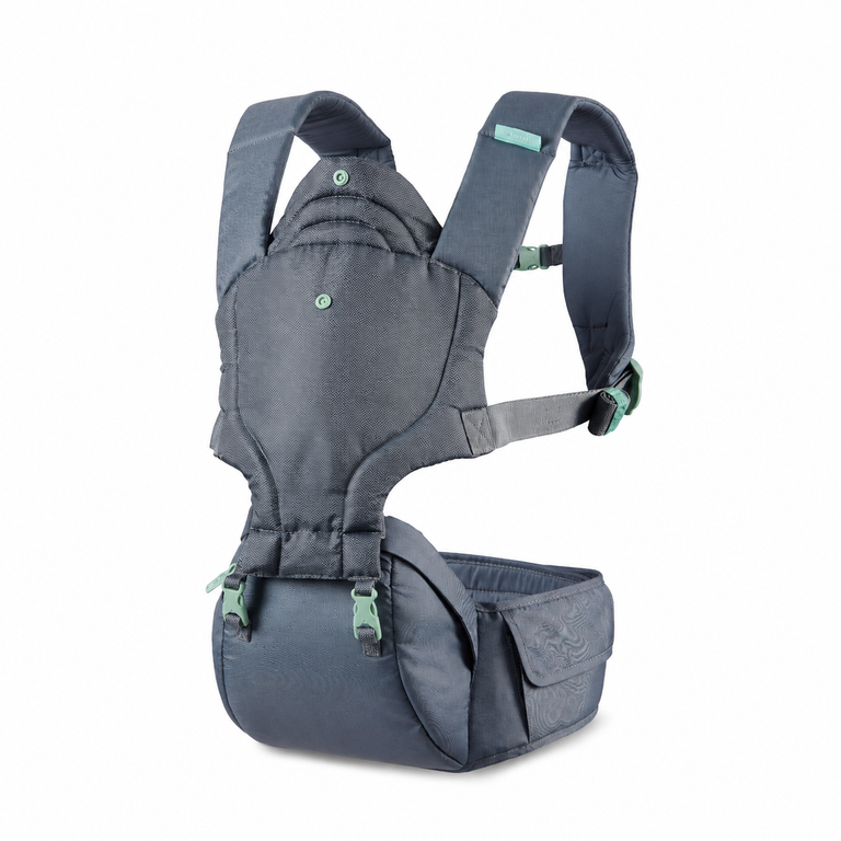 Infantino - 5-in-1 Hip Rider Airy Baby Carrier With Hip Seat - Grey