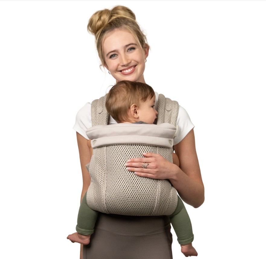 Infantino - Honey Blossom Airy Ergonomic Baby Carrier - 7-40 Lbs - Moon Beam