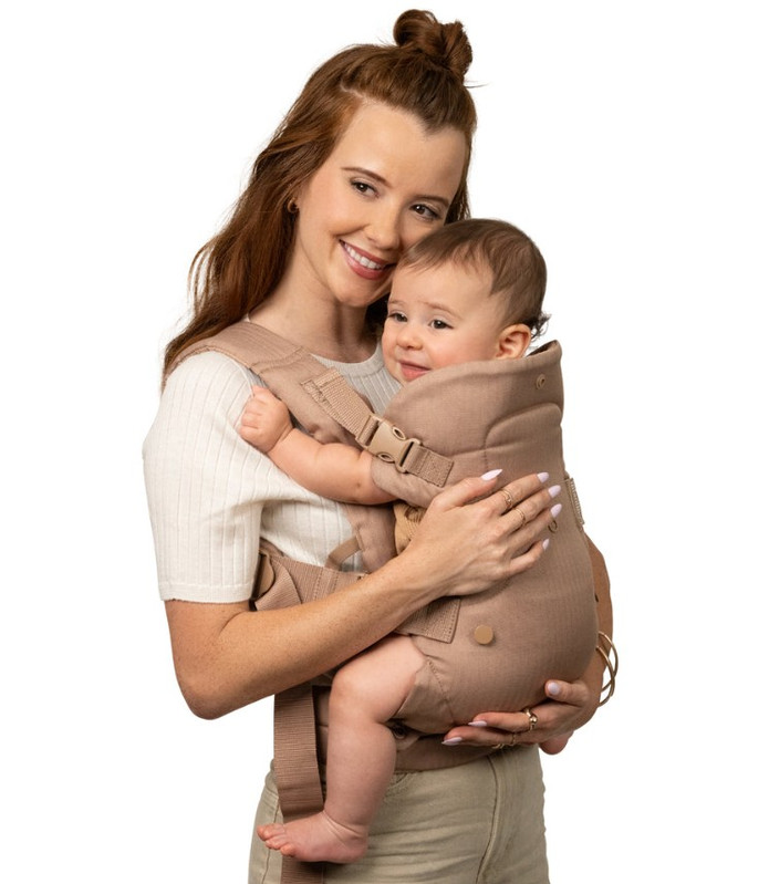 Infantino - Flip Luxe 4-In-1 Ergonomic Convertible Baby Carrier - 7-35 Lbs - Affogato