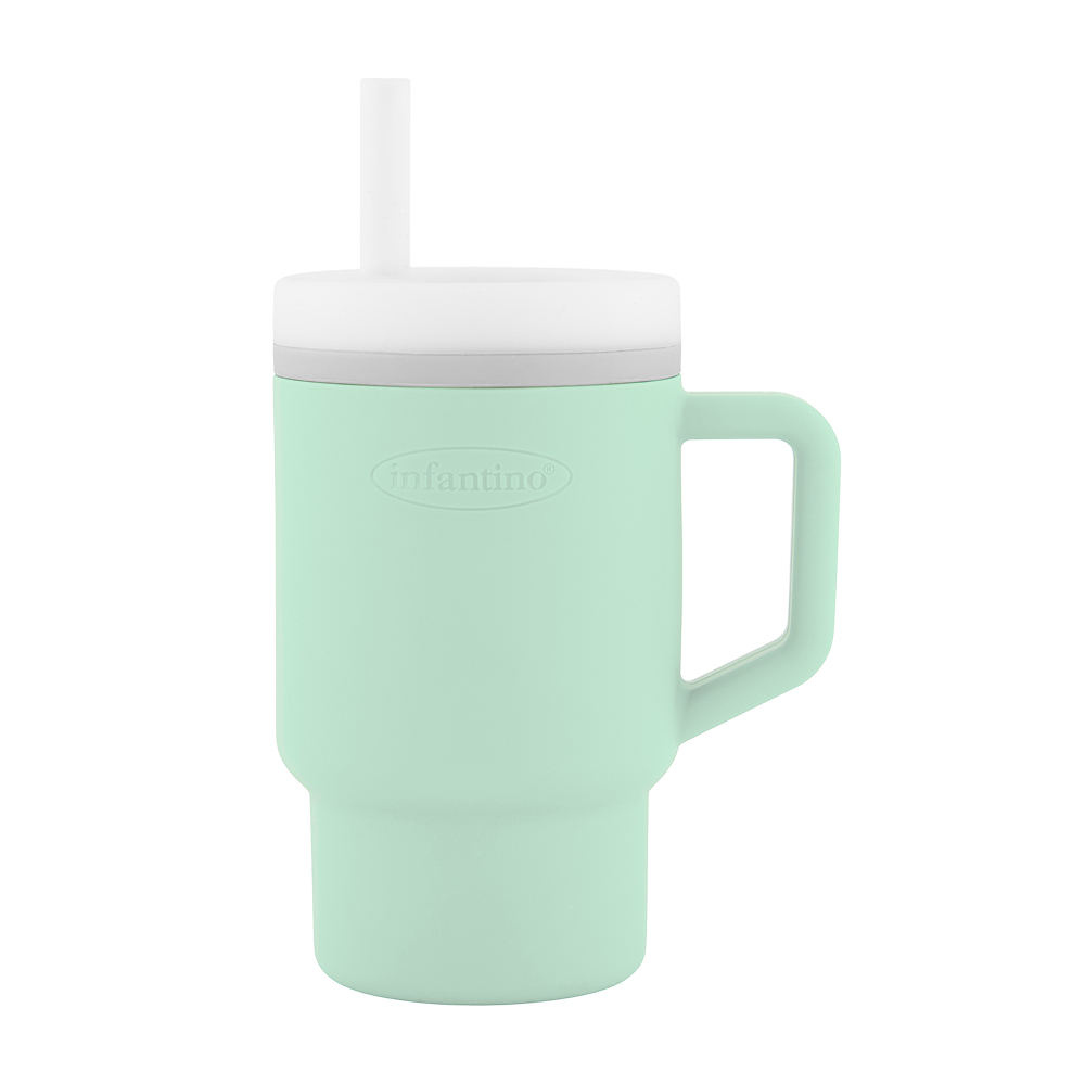 Infantino - My 1st Tumbler With Straw And Handle - Cool Mint - 266ml
