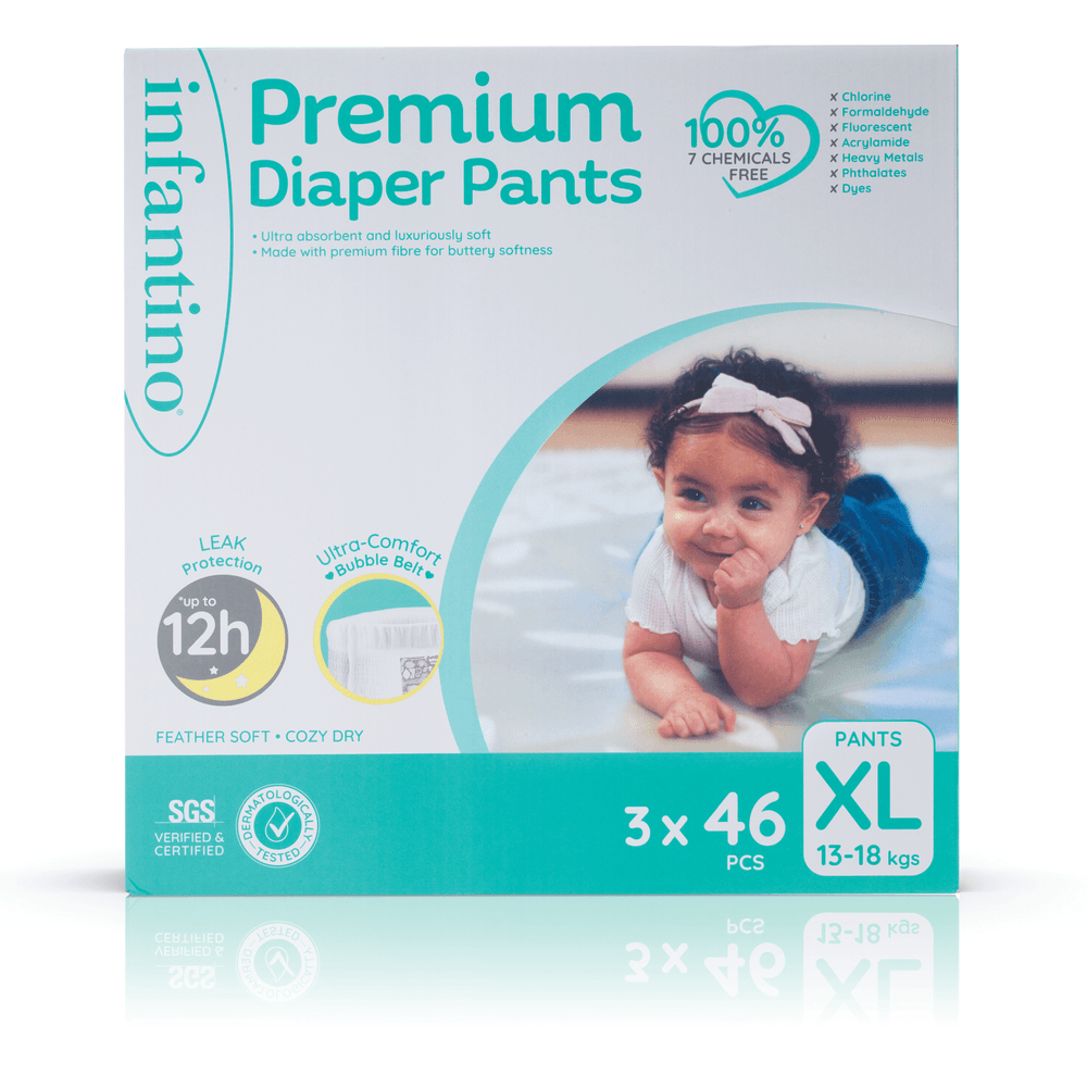 Infantino - Premium Pull-Up Pants - Super Jumbo Box - XL - 13-18 kg - 138 Pcs