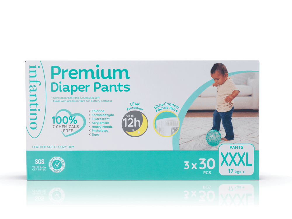 Infantino - Premium Pull-Up Pants - Super Jumbo Box - XXXL - 17+ kg - 90 Pcs