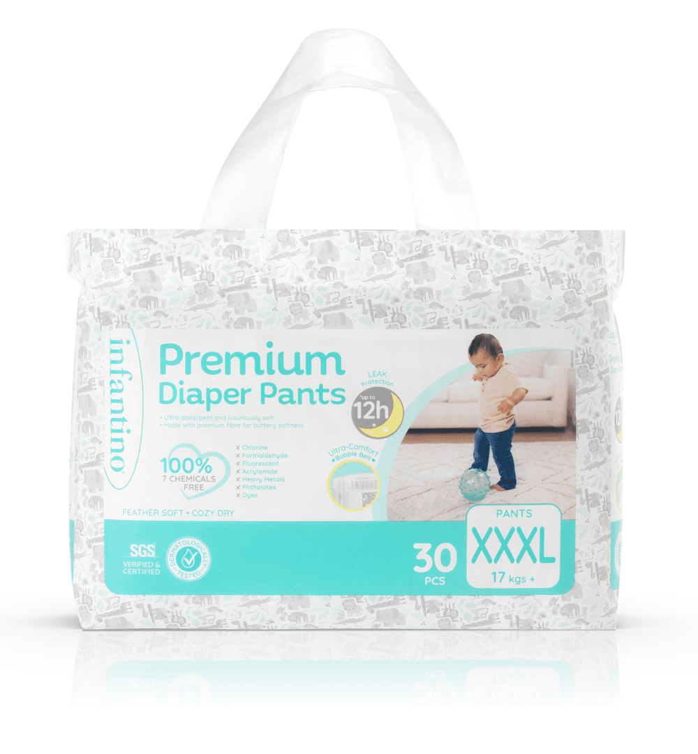 Infantino - Premium Pull-Up Pants - Super Jumbo Box - XXXL - 17+ kg - 90 Pcs