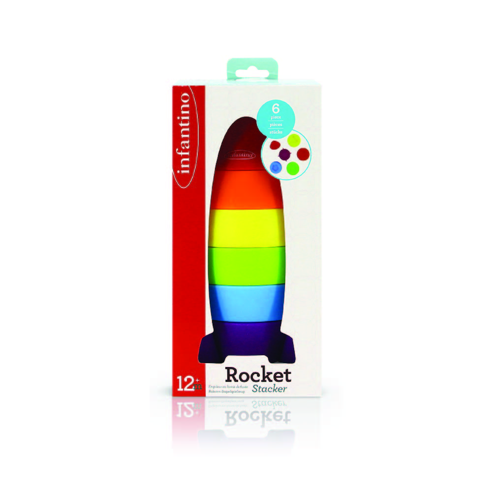 Infantino - Rocket Stacker Toy - 6pcs