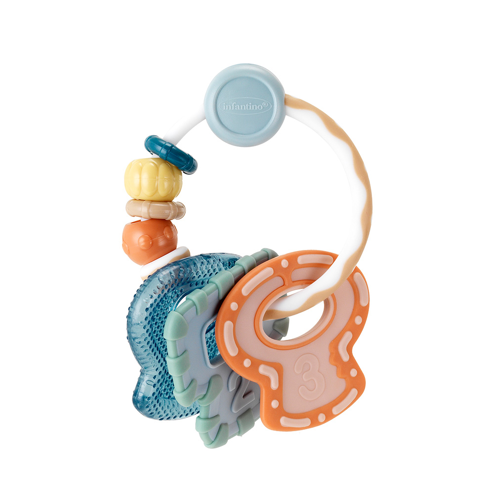 Infantino - Cool & Chew Teether Keys - Muted Color
