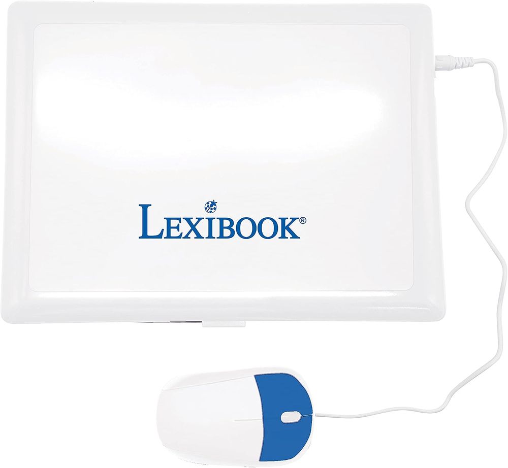 Lexibook - Educational Bilingual Laptop For Kids - White/Blue