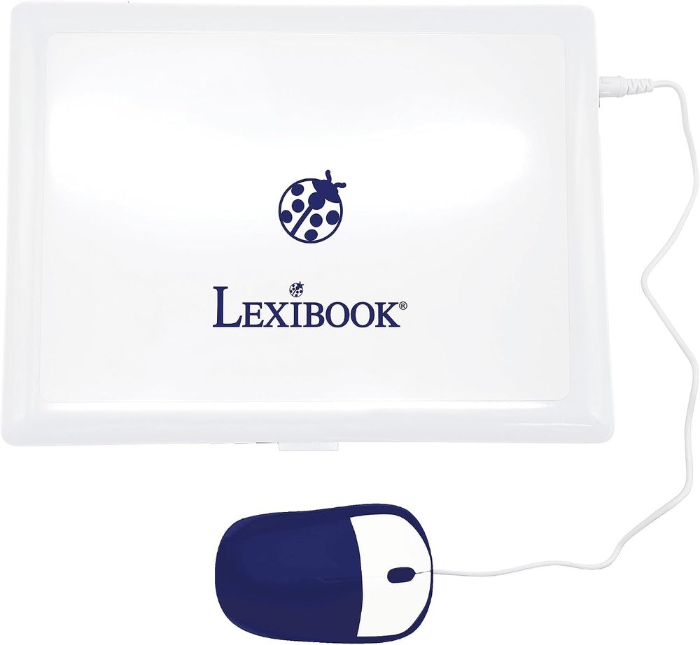 Lexibook - Bilingual Educational Laptop For Kids - White/Blue