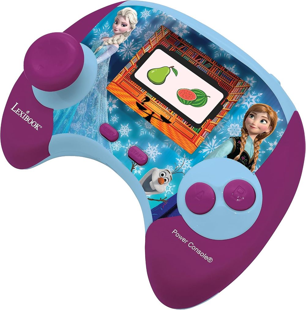 Lexibook - Disney Frozen Power Console Educational Handheld Console - Blue/Purple