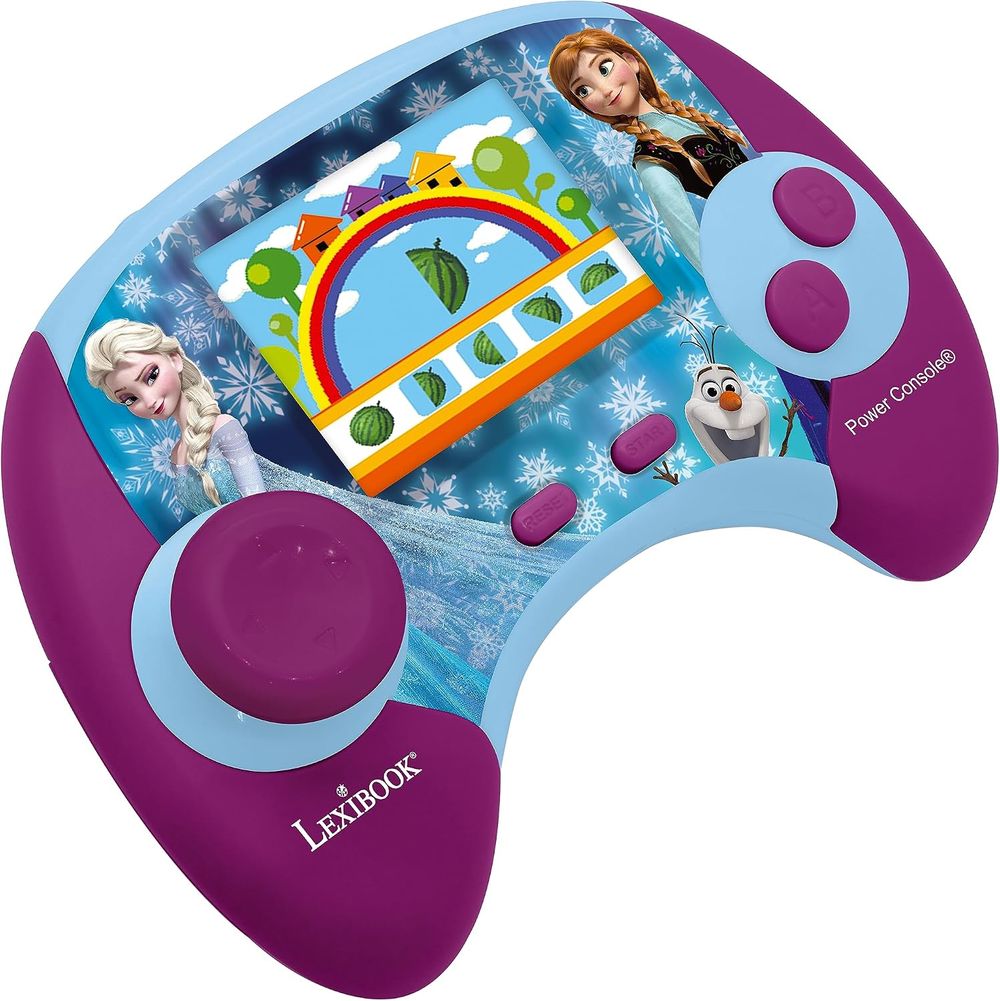 Lexibook - Disney Frozen Power Console Educational Handheld Console - Blue/Purple