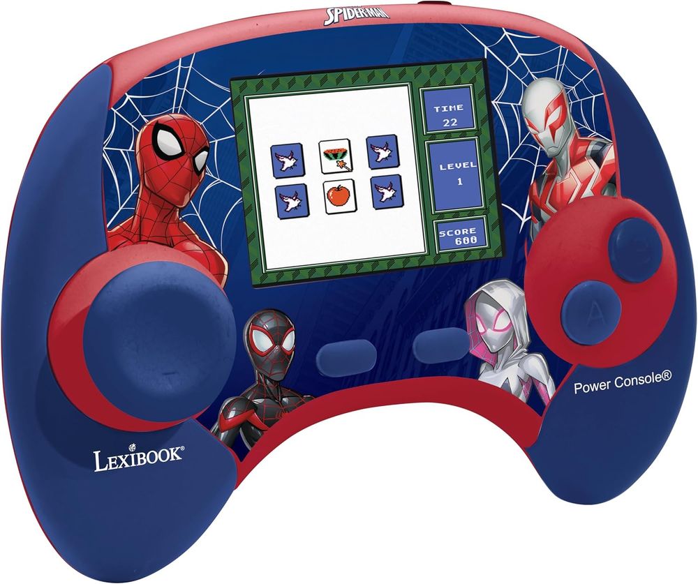Lexibook - Spiderman Power Console Educational Game Console - Blue/Red