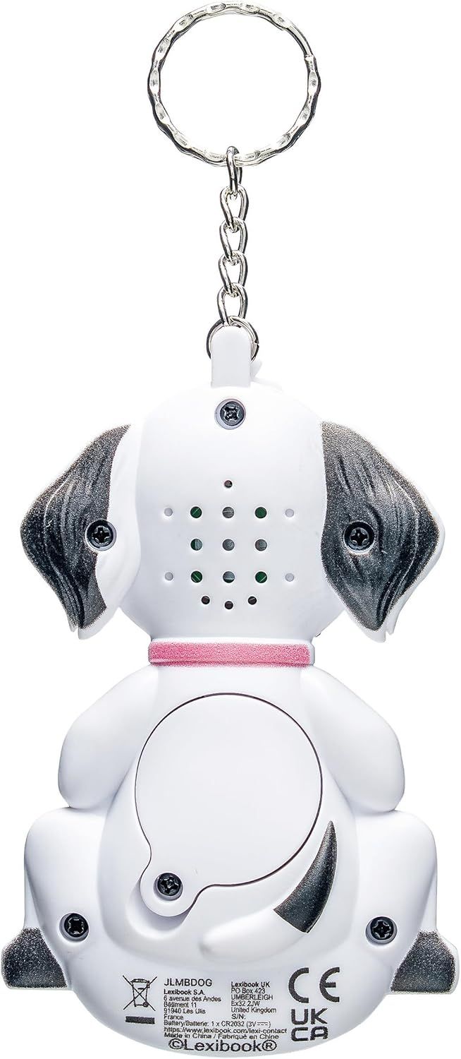 Lexibook - My Best-E Dog Console With LCD Screen And Keyring - White