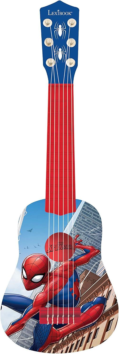 Lexibook - Spiderman My First Acoustic Guitar - Blue/Red - 21-inch