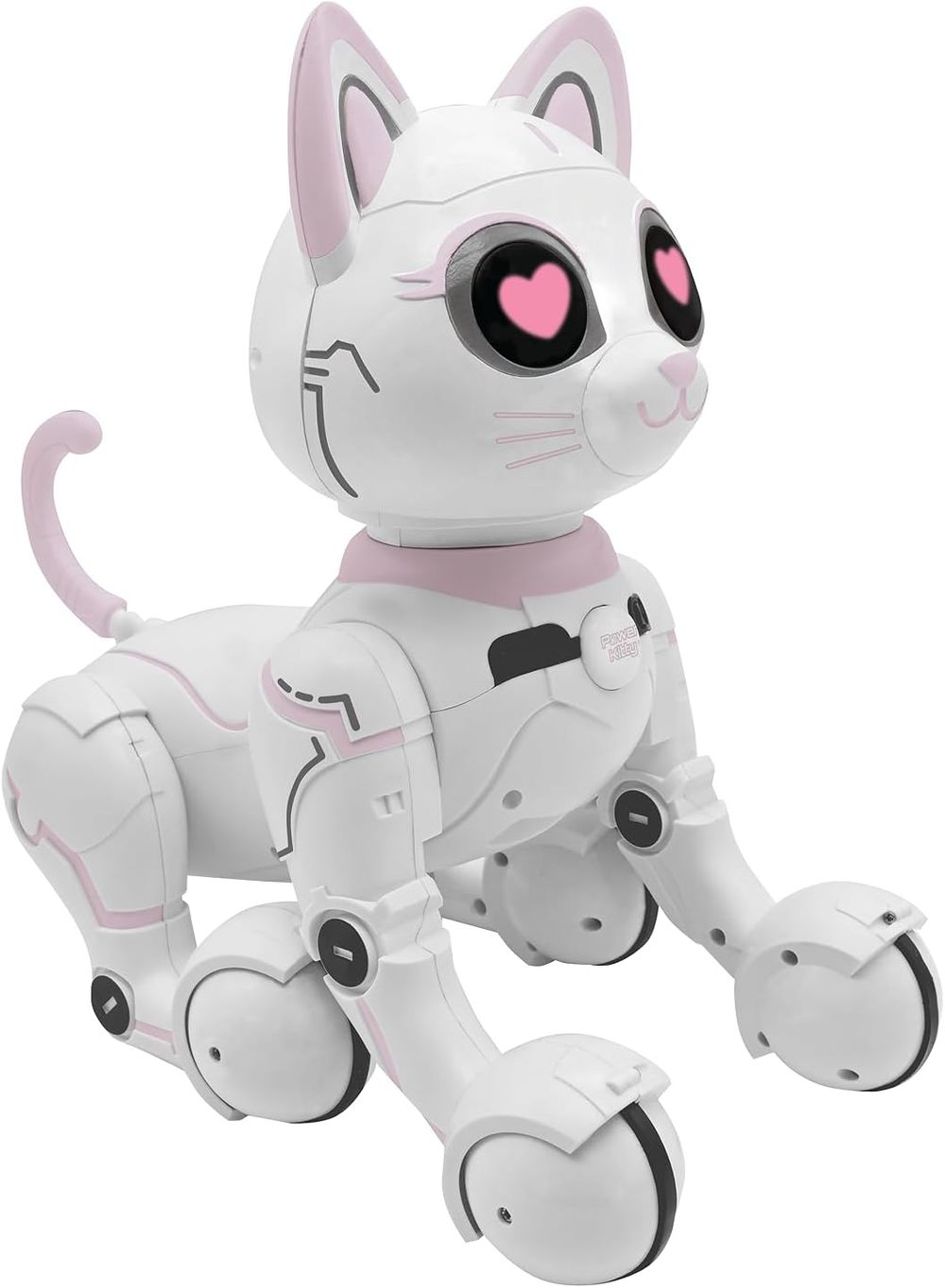 Lexibook - Power Kitty Remote Control Robot Cat Toy - White/Pink