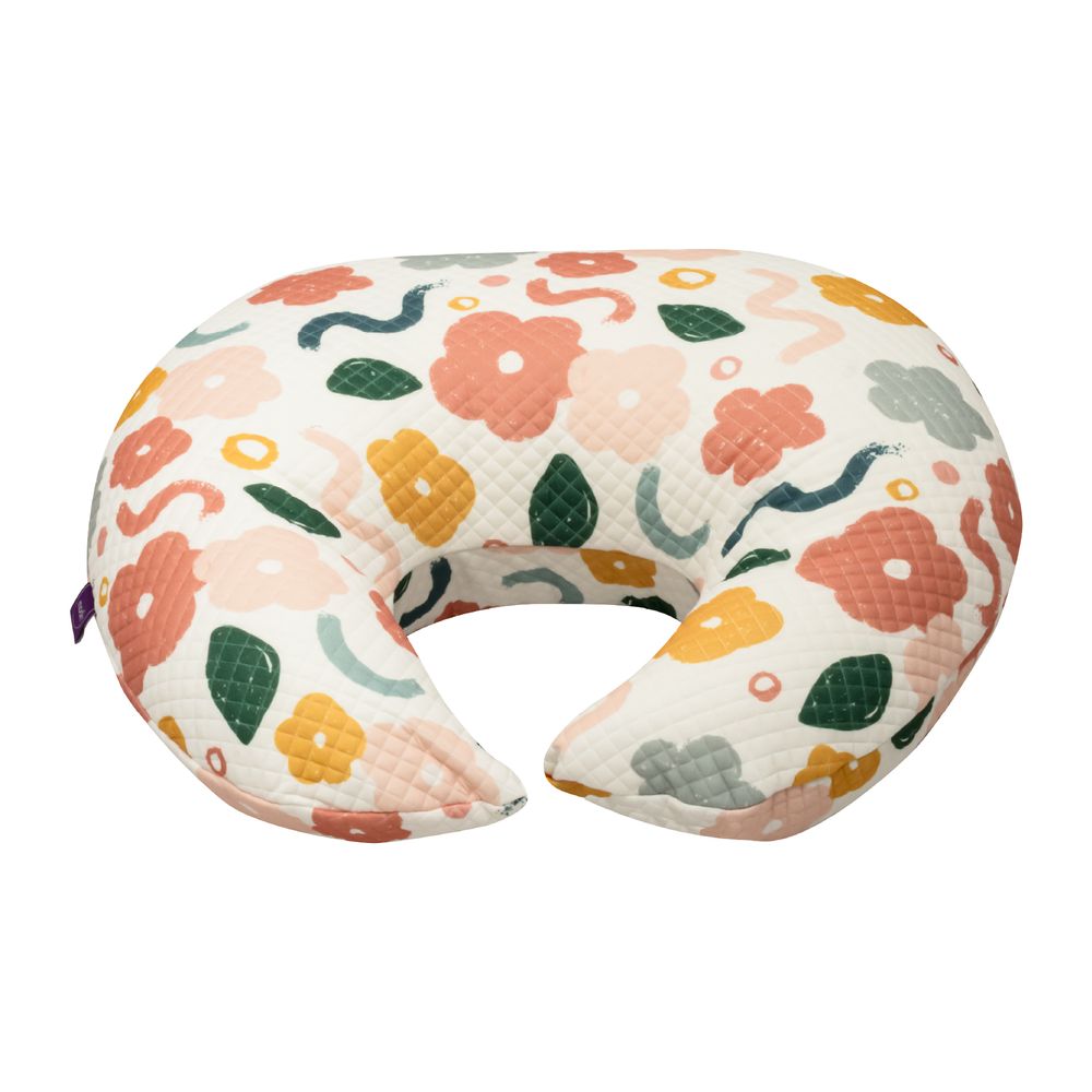 Moon Zero+ - Ergonomic Multi-Position Breastfeeding Pillow With Cover - Bloom