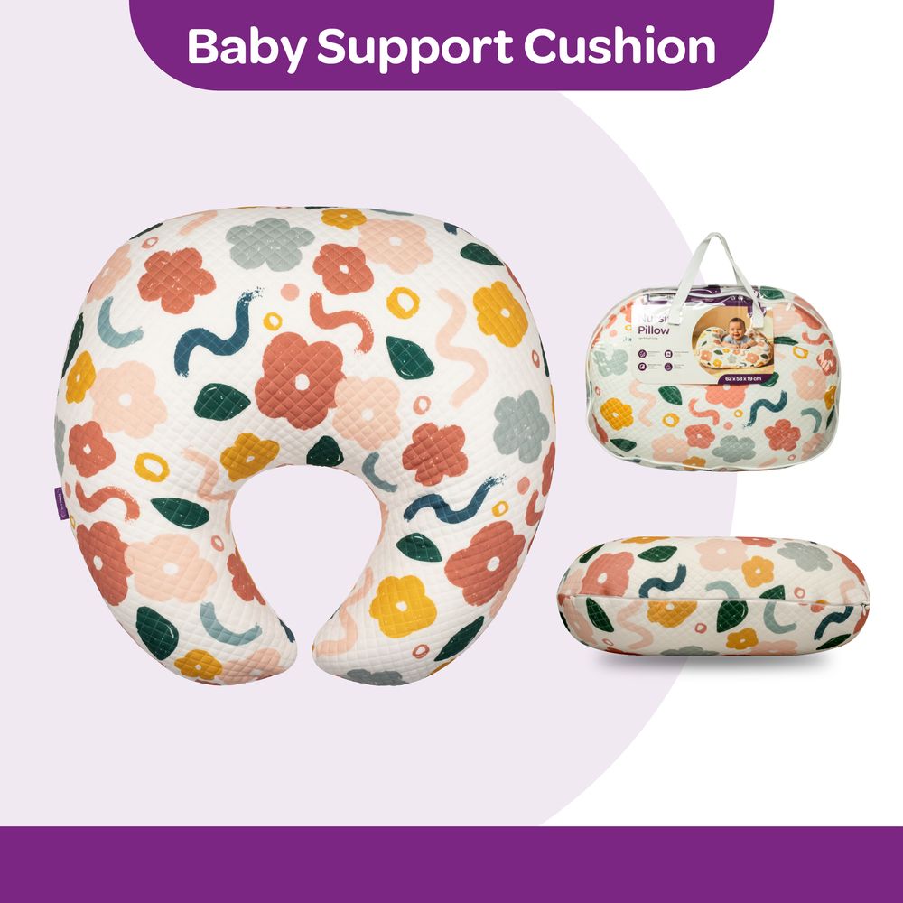 Moon Zero+ - Ergonomic Multi-Position Breastfeeding Pillow With Cover - Bloom