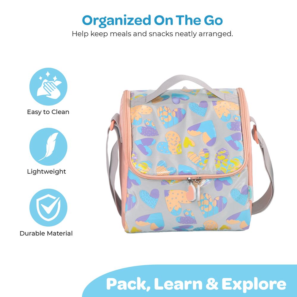 Moon - Kids Classic Hearts Insulated Lunch Bag - Multicolor