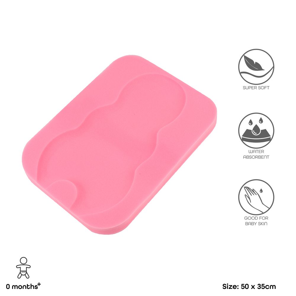 Moon - Sponge Baby Bath Holder - Pink