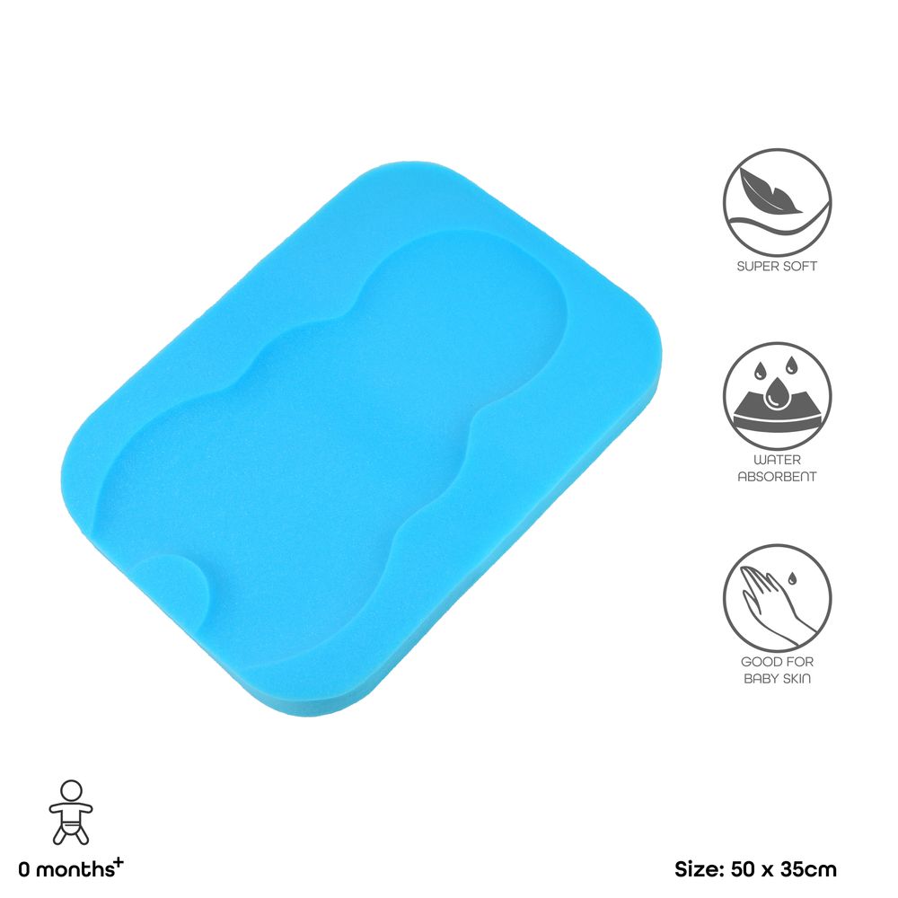 Moon - Sponge Baby Bath Holder - Blue