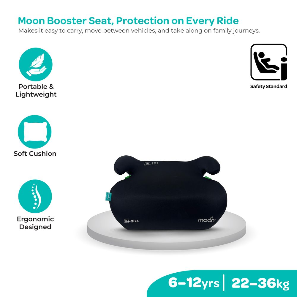 Moon - Elvo Group 3 Booster Car Seat - Black