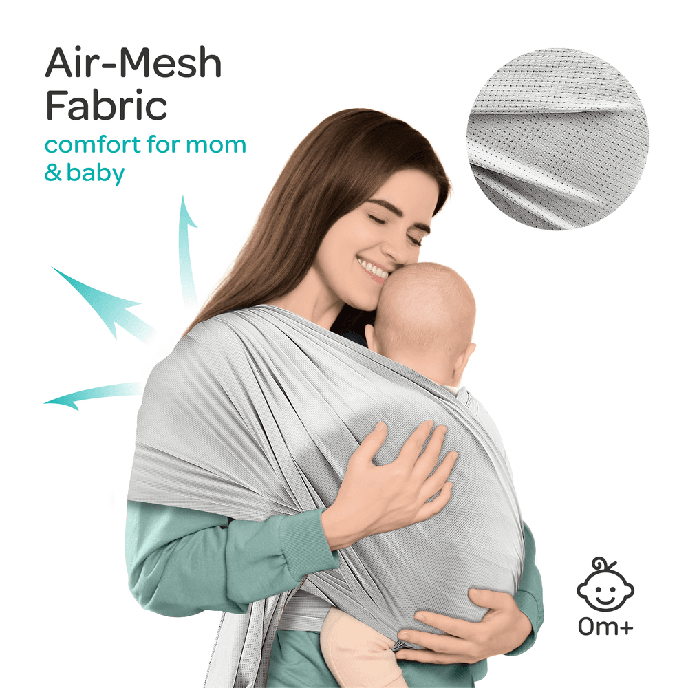 Moon - KaryGo Baby Sling Carrier - Light Grey