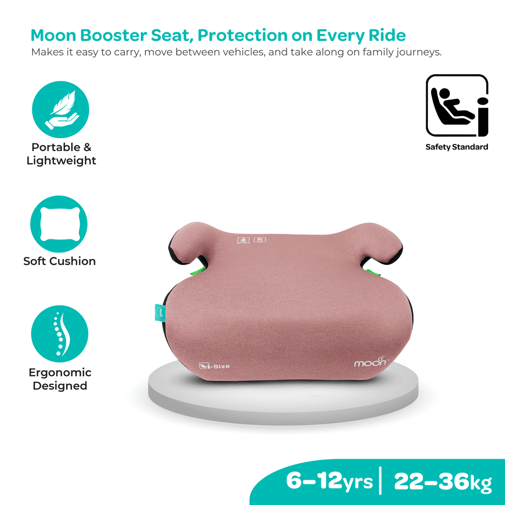 Moon - Elvo Group 3 Booster Car Seat - Pink