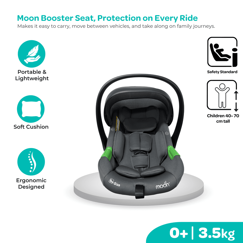 Moon - Kozento Infant Car Seat Carrier - Grey