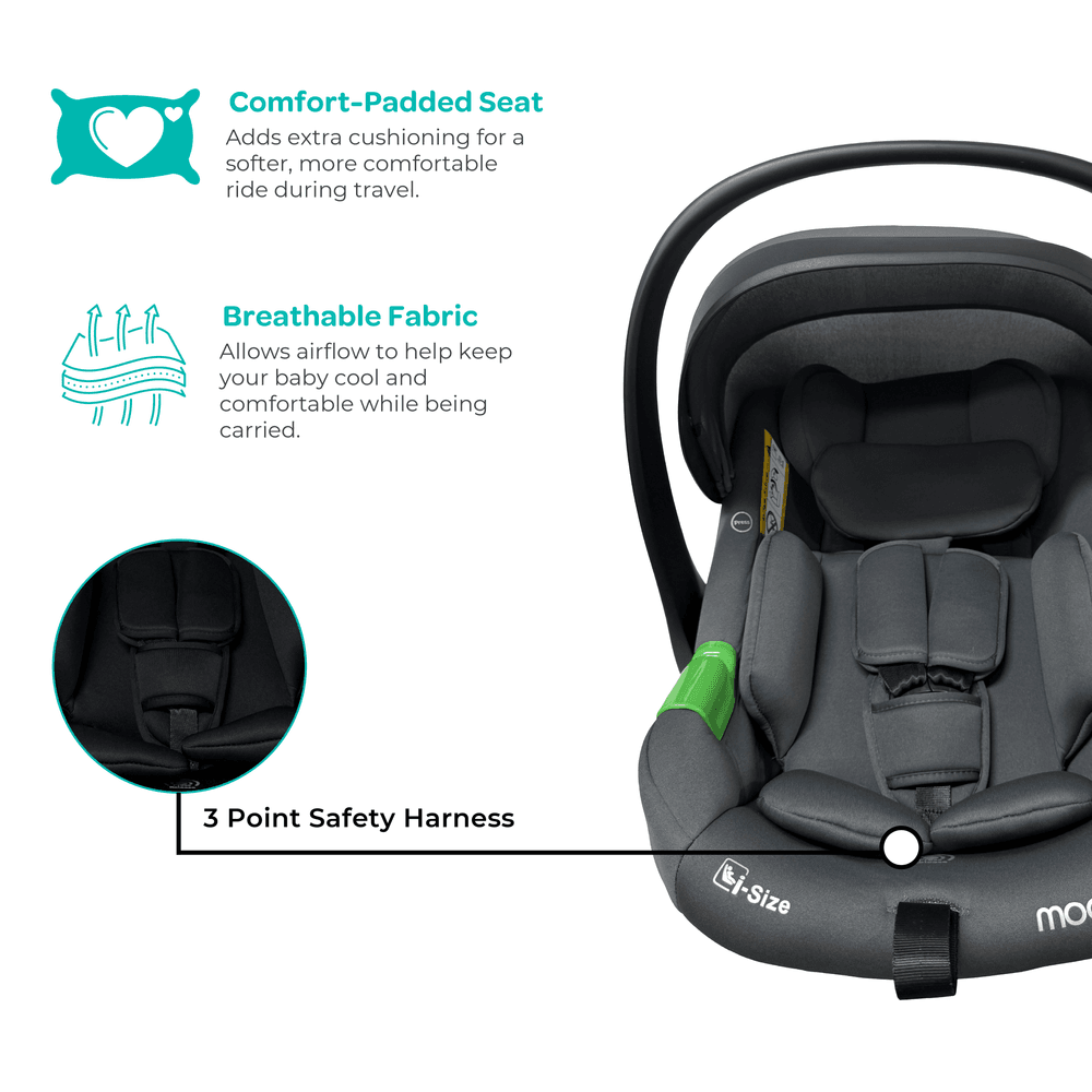 Moon - Kozento Infant Car Seat Carrier - Grey