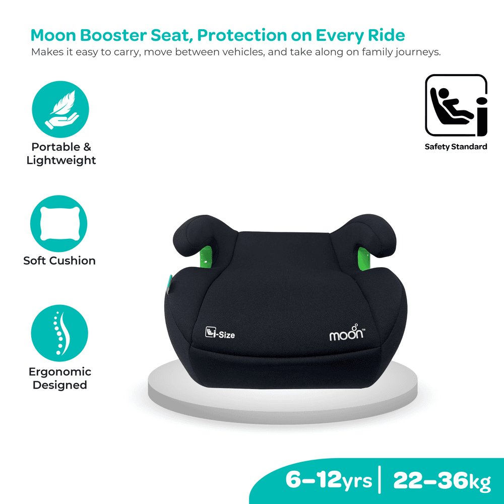 Moon - Elvo FX With Isofix Booster Car Seat - Black