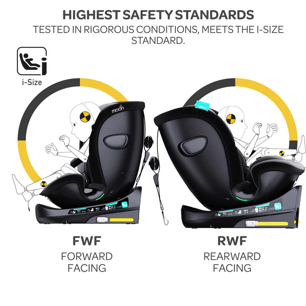 MOON - GYRO PRO Baby Car Seat -Grey
