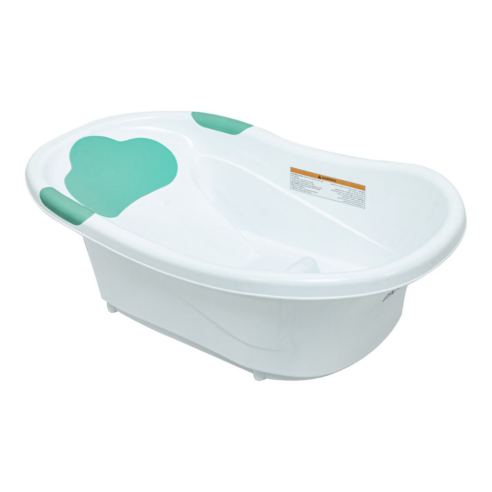 Moon - Baby Wavee Bath Tub With Anti-Slip Bath Pad - Blue