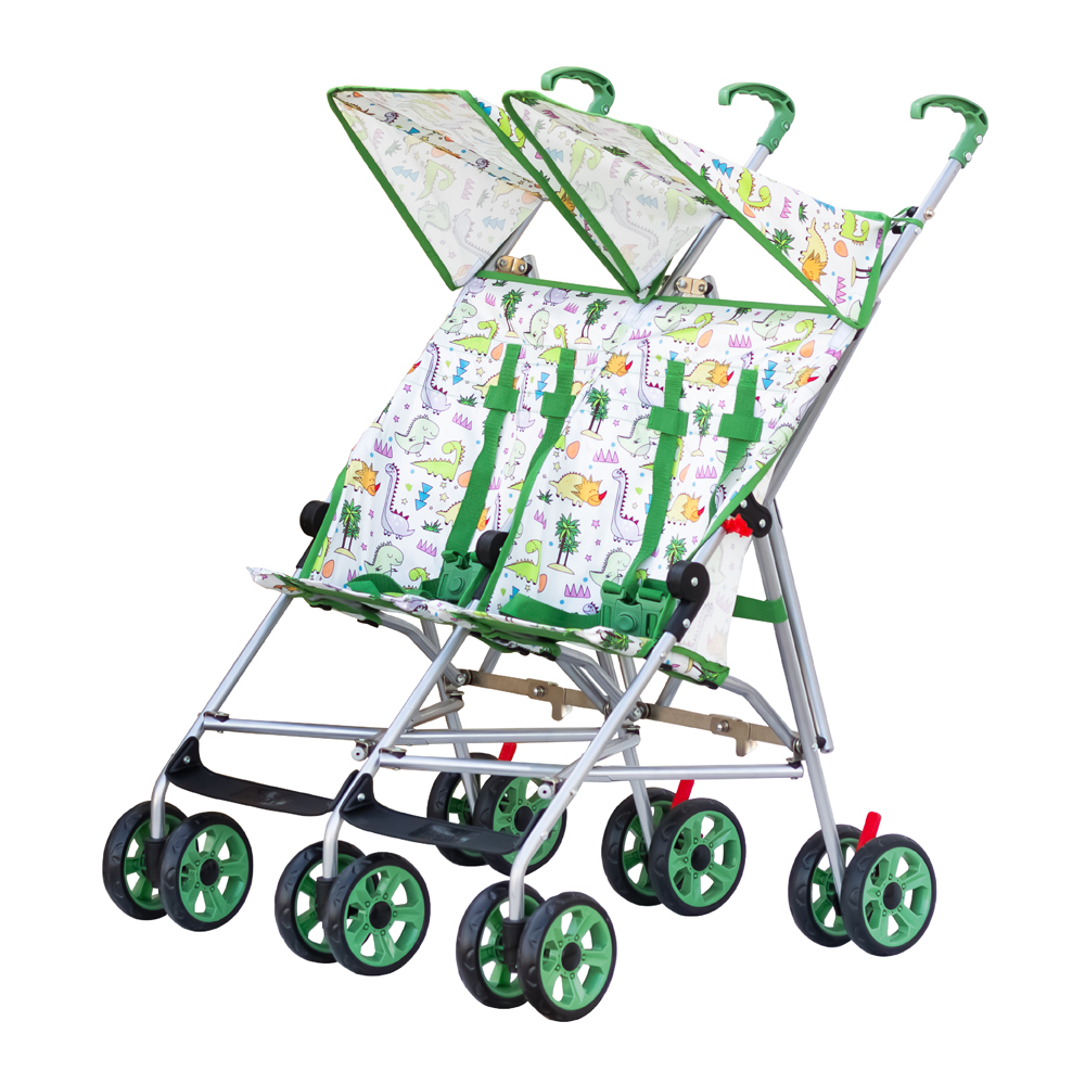 Moon - Jet Plus Twin Buggy Travel Strollers - Green
