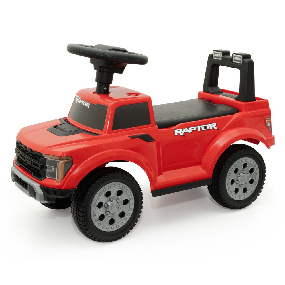 Moon - Licensed Ford F150 Raptor Manual Ride-On Car - Red