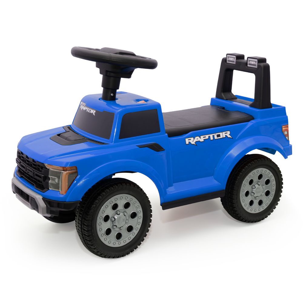 Moon - Licensed Ford F150 Raptor Manual Ride-On Car - Blue