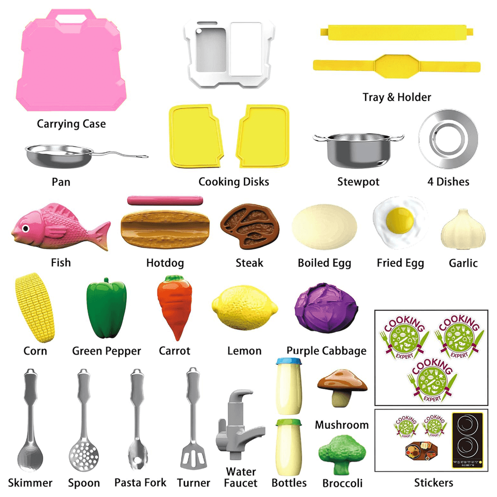 Moon - Kitchen Expert - Junior Chef Stainless Steel Kitchen Cooking Set 35pcs