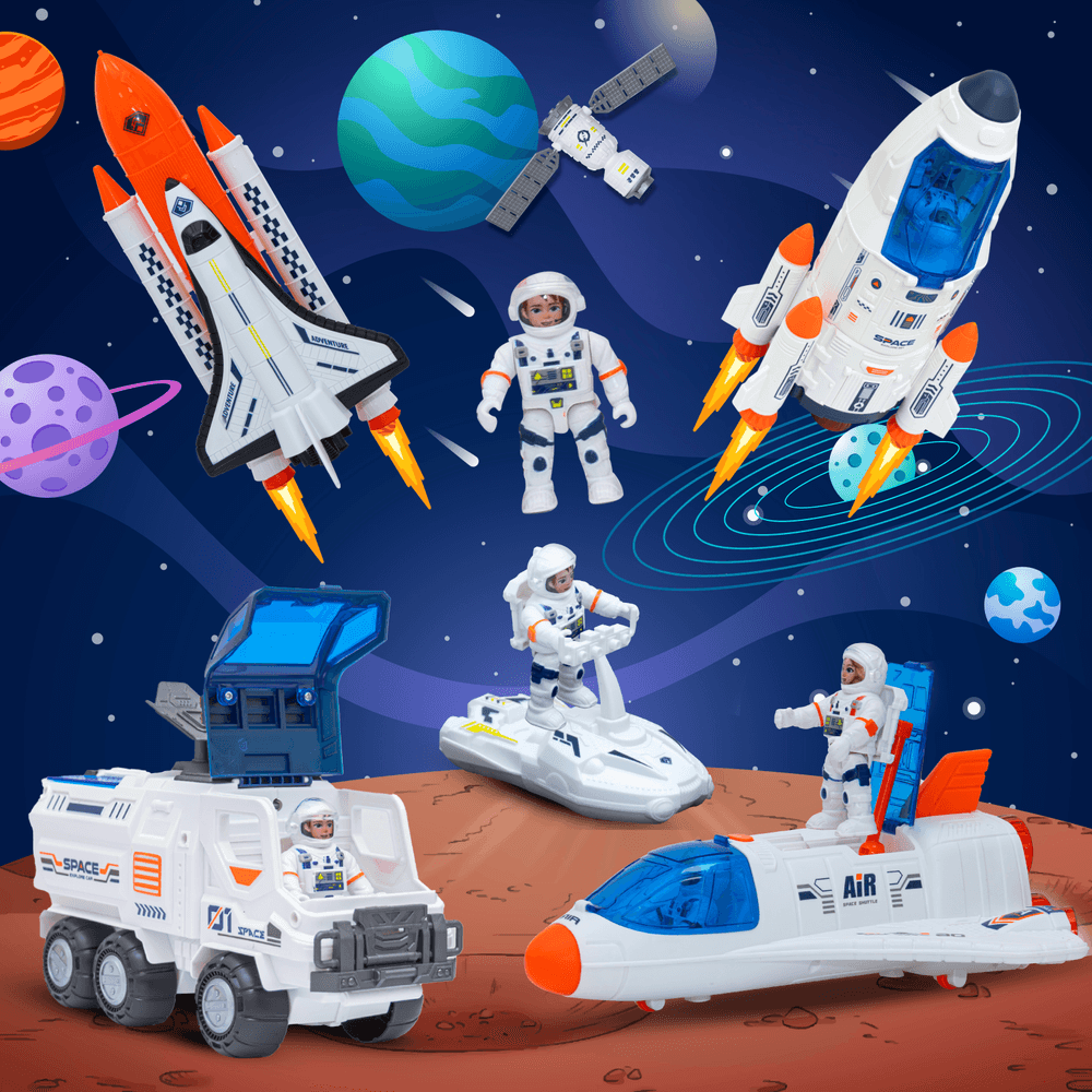 Moon - Ultimate Rocket Ship Space Set - 8Pcs