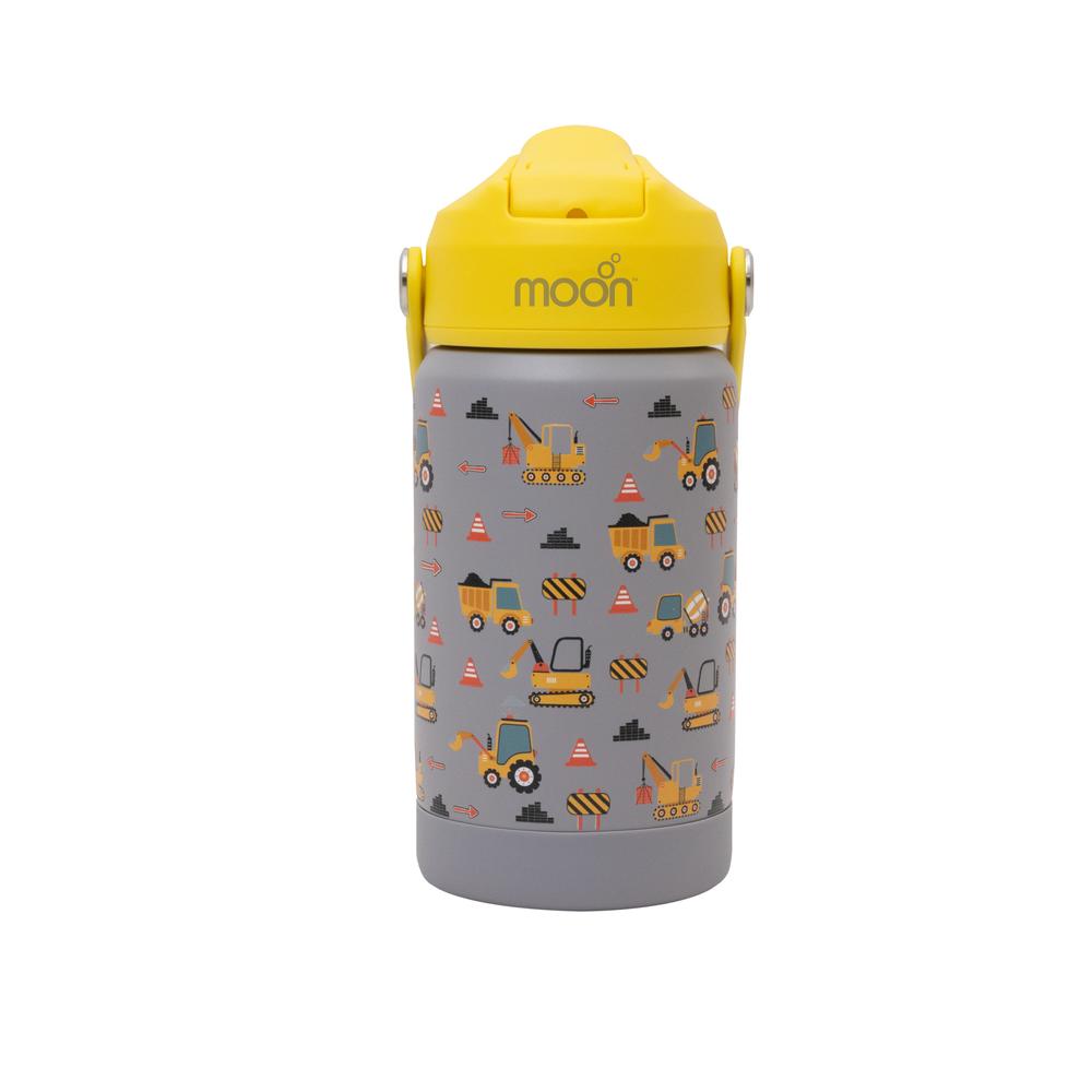 Moon - Kids Insulated Sipper Water Bottle - 350ml - Yellow