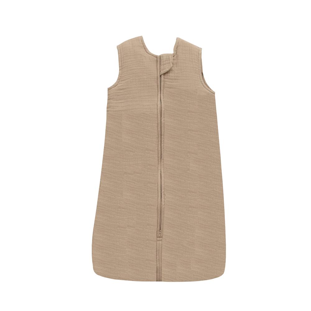Moon - Baby Organic Crinkle Muslin Sleep Sack 2.5 Tog - Brown