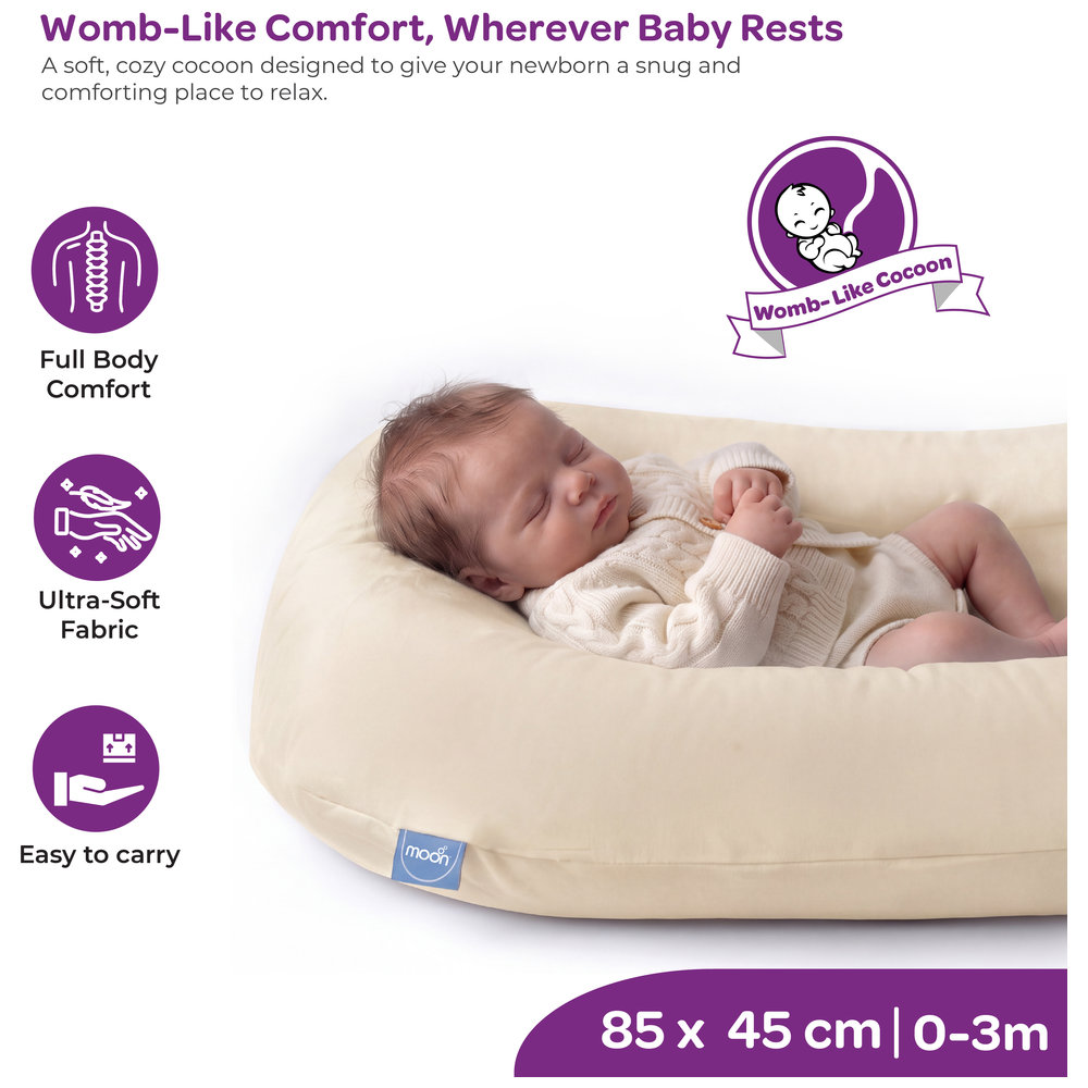 Moon - Baby Lounger & Infant Floor Seat - Brown