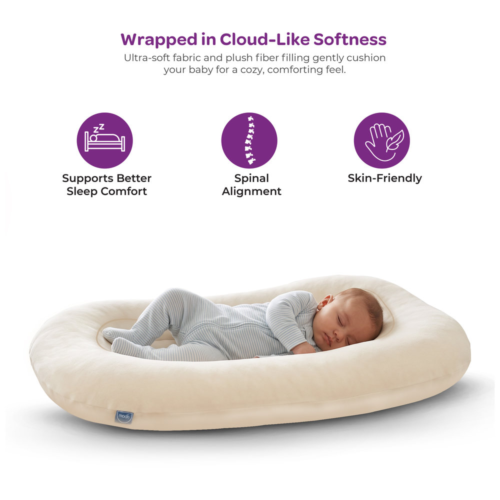 Moon - Baby Lounger & Infant Floor Seat - Brown